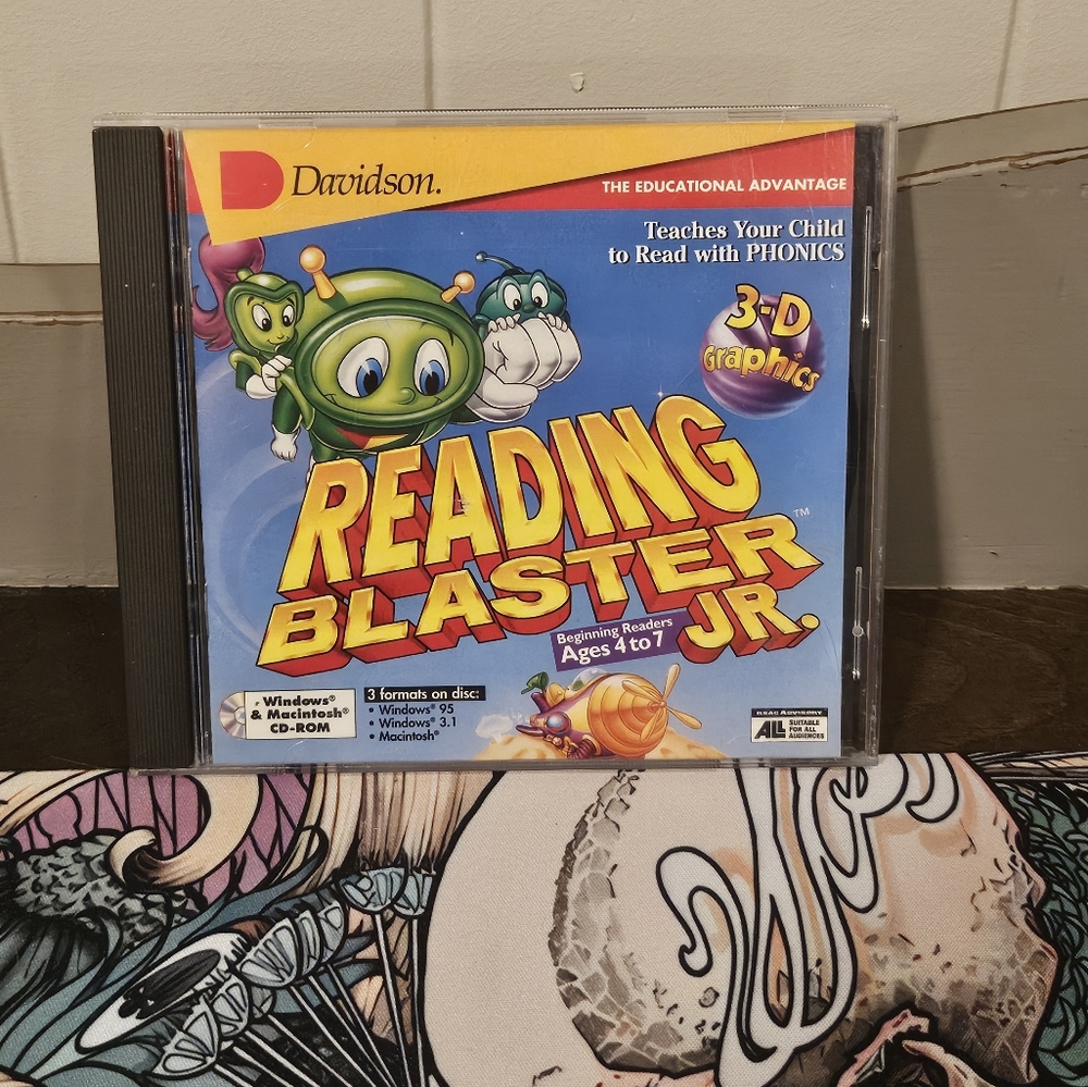Reading Blaster Jr. Ages 4-7 * Retro PC game